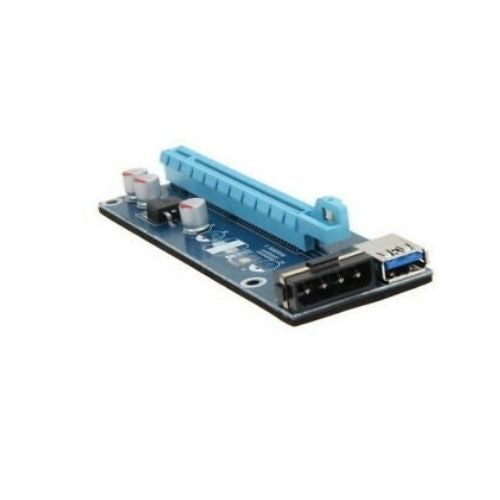 PCI-E 1x to 16x Powered USB 3.0 Extender Riser Adapter Card