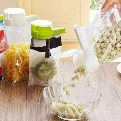 2x Seal Pour Food Storage Bag Clip Snack Sealing Clip Fresh Keeping Sealer Clamp