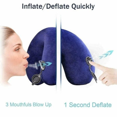 Air Travel Car Pillow Soft Inflatable Cushion Neck Support Pillow flight Sleep