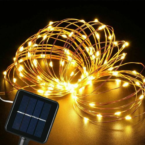 Solar 30M LED String Strip Lights Waterproof Fairy Lights Outdoor Garden Xmas CA