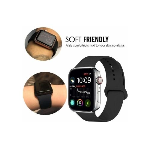 Replacement Silicone Sport Band Loop Strap For Apple Watch Series 6 SE 5 4 3 2 1