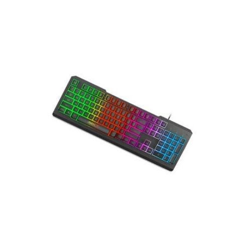 Gaming Keyboard USB Wired Floating Keyboard Quiet Ergonomic with RGB Light