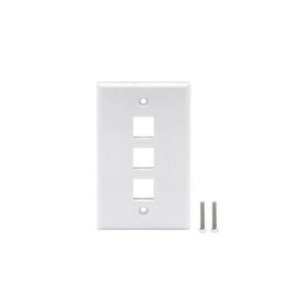 10 Packs Wall Plate 3 Port White Unbreakable Toggle Outlet Cover