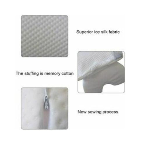 Arm Cuddling Curved Memory Foam Pillow Detachable Slow Rebound Tunnel Shaped THD