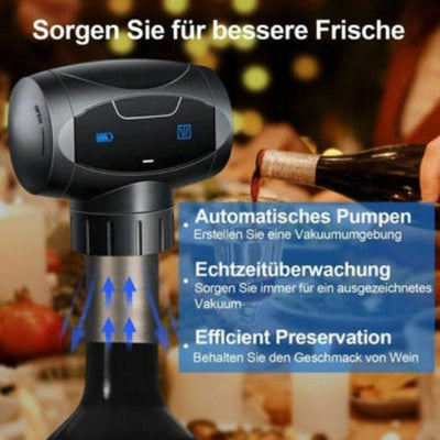 Automatic Vacuum Electric Wine Bottle Stoppers Sealer Wine Saver Preserver Fresh