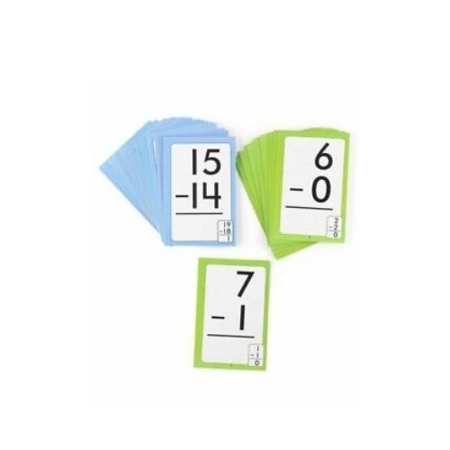 Educational Subtraction- Group games Flash Card- Large, durable card- 40 Cards