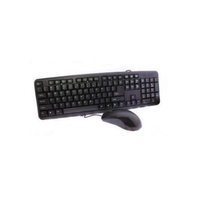 USB Wired Keyboard Mouse Combo Full Sized Water Spill Resistant