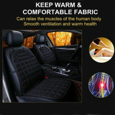 Auto Car Heated Seat Cushion 12V Hot Cover Heating Standard Warmer Pad Winter