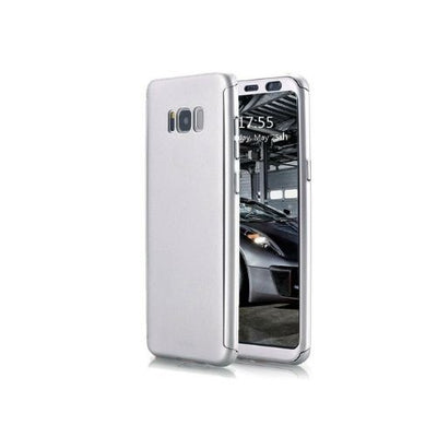 For Samsung Galaxy S7 S8 Plus Case - Ultra Thin 360 Hard Cover + Tempered Glass