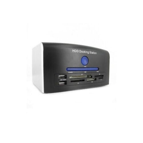 USB3.0 Dual SATA 2.5/3.5 HDD SSD Docking Station with USB Card Read CF/SD/XD/MS