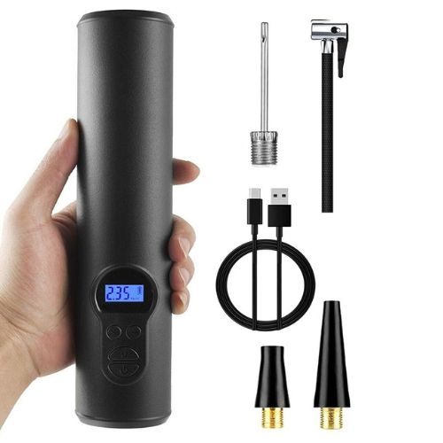 Mini Portable Air Compressor Tire Inflator Hand Held Pump USB Display Air Tyre