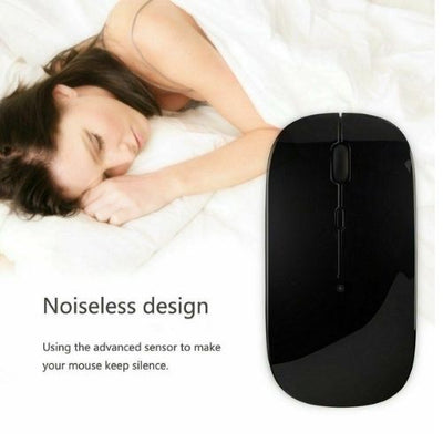 2.4G USB WIRELESS MOUSE SCROLL SLIM CORDLESS OPTICAL FOR USE WITH MAC PC LAPTOP