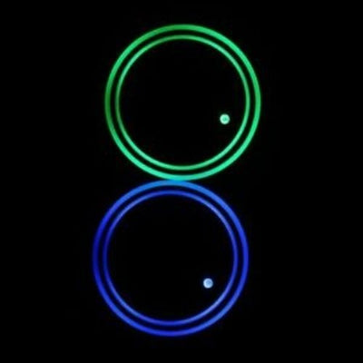 LED Car Cup Holder - Atmosphere Lamps USB Charging Mat Cup Pad (Seven Colours)