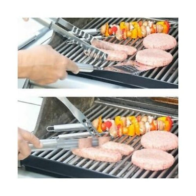 10x STAINLESS STEEL BBQ GRILL TOOL SET W/ STORAGE BAG BARBECUR  COOKING UTENSIL