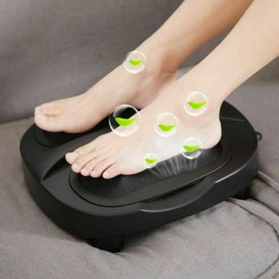 Power Legs Vibration Plate Foot Massager Platform with Rotating Acupressure Head