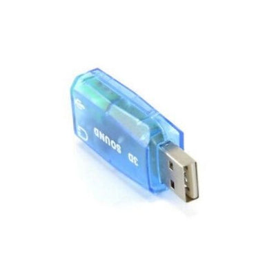 USB AUDIO CARD SOUND ADAPTER MICROPHONE 4 Speaker Mic