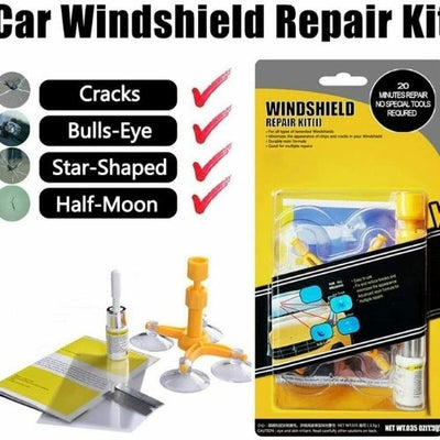 Automotive Glass Nano Repair Fluid Car Windshield Screen Resin Crack Tool Kit