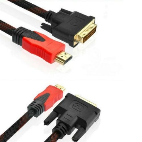 HDMI to DVI Cable Male DVI-D for LCD Monitor Converter Adapter Cable Projectors