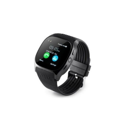 Android Bluetooth Smart Watch Unlocked Cell Phone Camera For Android Black