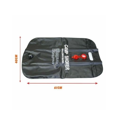 20L Foldable Solar Energy Heated Water Bag Camp PVC Shower Outdoor Travel Hiking