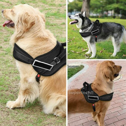 Dog Harness No-Pull Reflective Breathable Adjustable Pet Vest w/ Handle Walkin