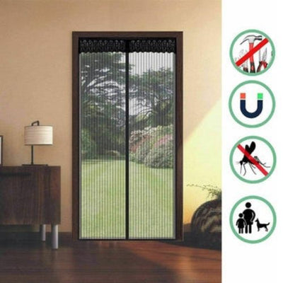 Magnetic Door Mesh Net for Mosquito and insects Magic, Curtain Pet and Kid Entry