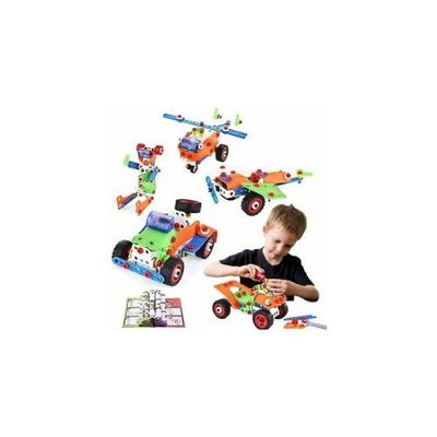 160 Pieces Educational Building Set Construction Toy Set for Boys Ages 7, 8, 9