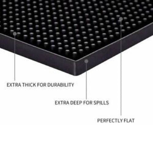 Non-slip Rubber Bar Mat Bar Runner Glass Drip Tray Beer Drink Rail Bars Service