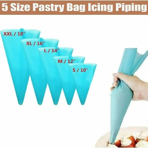22Pc Russian Piping Flower Frosting Tips Nozzles Silicone Bag Decoration Scissor