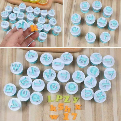 New Alphabet Number Letter Fondant Icing Cutter Mould Molds Cake Decorating Set