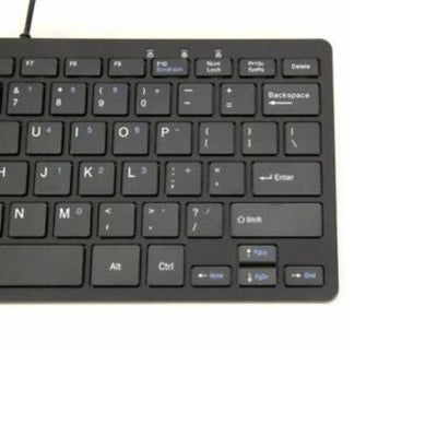 Ultra Thin Wired USB Mini PC Keyboard for PC Apple Mac Laptop Notebooks