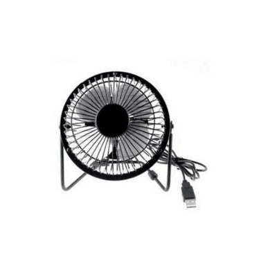 Mini USB Fan PC Notebook Laptop Car Office Desk Adjustable Portable Metal Fan