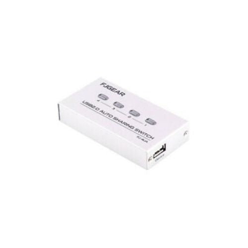 4 Port USB2.0 Auto Sharing Switch HUB For Printer Scanner Keyboard New