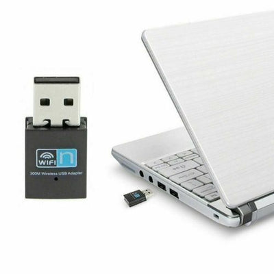 300Mbps Wireless USB Adapter Wifi Network LAN Card Dongle 802.11 For Windows CA