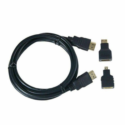 3 in 1 HD High Speed HDMI to HDMI Cable Micro HDMI Adaptor Mini HDMI Adapter