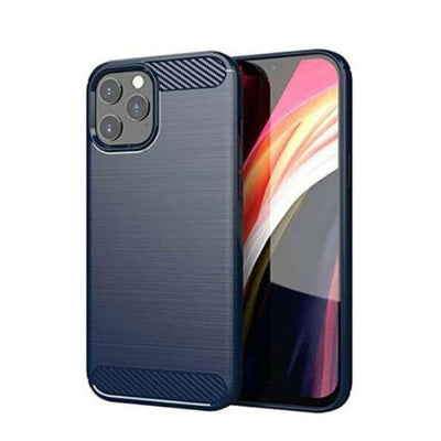 For iPhone 11 / 12 Case - Carbon Fiber Shockproof Back Cover For iPhone Pro Max