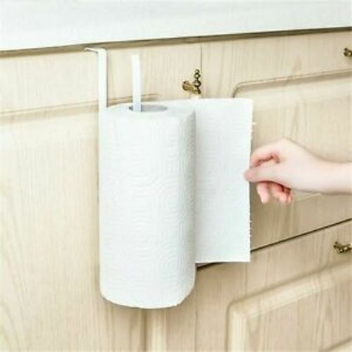 Roll Rack Holder Accessories Shelf Under Cabinet Paper Tissue Towel Held Hanger