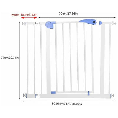 Baby Children Safety Gate Door Auto Close Easy Locking Stair Pet Protection Gate