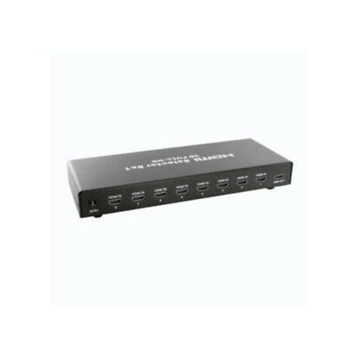 Alumnium 1080P 8 Port Ports HDMI Switch with Remote Full HD HDTV