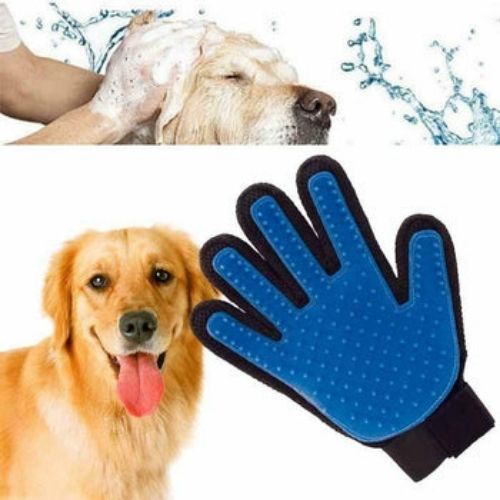 Pet Grooming Glove Brush Comb Dog Cat Horse Hair Dirt Removal Care Bath Massage