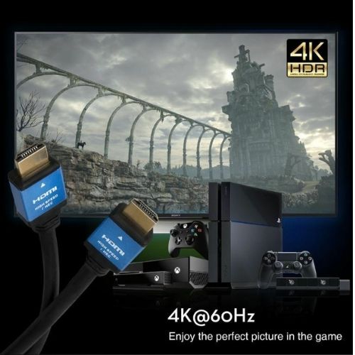 HDMI Cable 4K 60hz 2160p 3D w/ Ethernet For TV PS4 Xbox One Monitor Computer