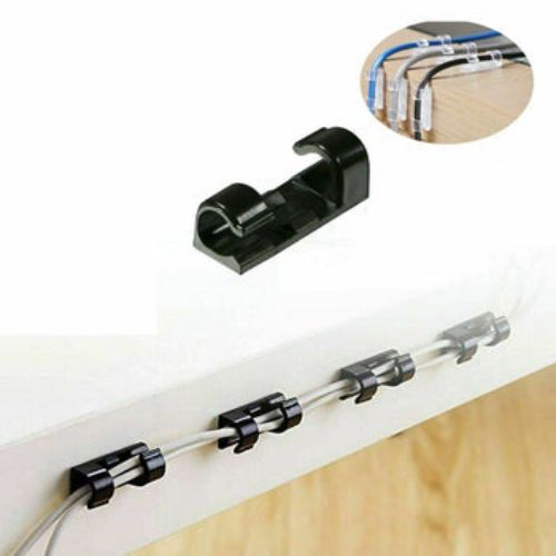 20PCS Cable Clips Management Holder Cord Wire Line Organizer Self-Adhesive