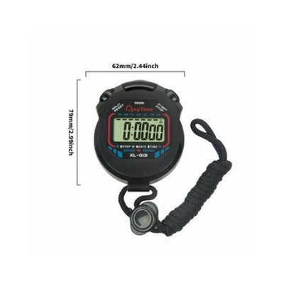 LCD Digital Sports Running Counter Stopwatch Timer Waterproof Alarm Stop Watch