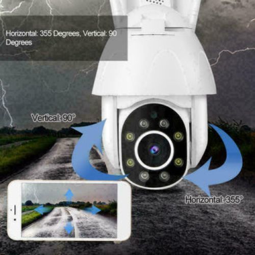 1080P PTZ Security WIFI Camera Waterproof Outdoor Wireless IP66 CCTV Pan IR Cam