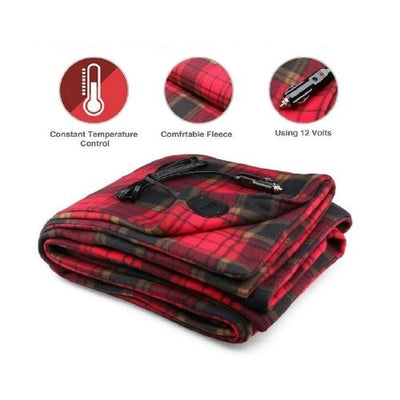 12V Heated Smart Multifunctional Travel Electric Blanket for Car,Truck,Boats CA