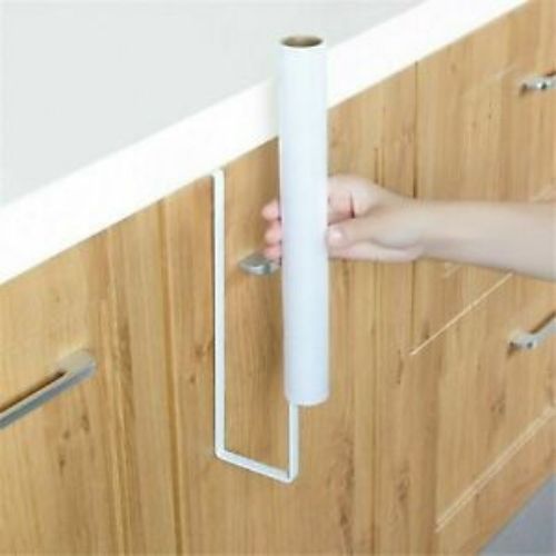 Roll Rack Holder Accessories Shelf Under Cabinet Paper Tissue Towel Held Hanger