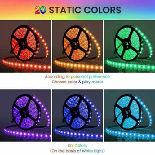 10M LED Strip Lights Dimmable RGB 5050 LED Flexible Tape Waterproof for Home Bed