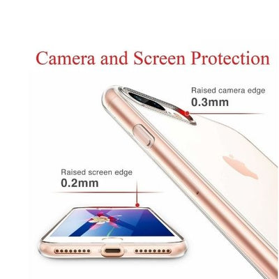 For iPhone 7 Plus & iPhone 8 Plus Case Superior Clear Soft TPU Silicone Cover