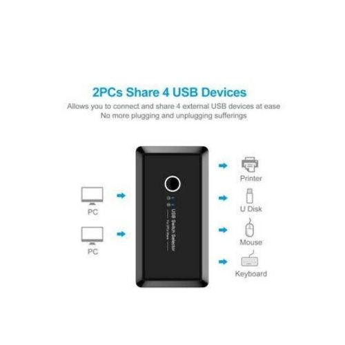 USB 2.0 Sharing Switch / Selector 2 Computer Sharing 4 USB Device KVM