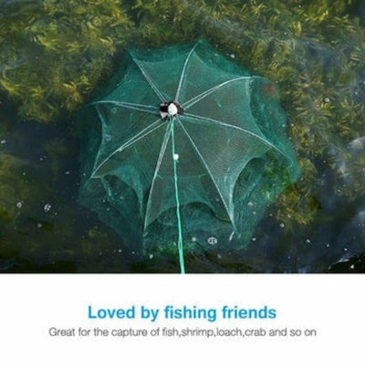 New Fishing Bait Trap Crab Net Crawdad Shrimp Cast Dip Cage Fish Minnow Foldable